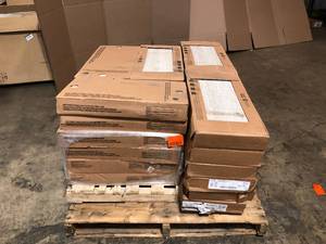 Mix lot of Daltile Panda Marble Polished 12 in. x 24 in. Glazed Porcelain Floor and Wall Tile (17.10 sq. ft.case) (57) - Review all pictures