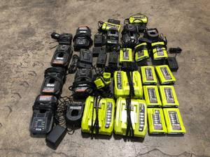 Mix Lot of Ryobi Chargers - Various Models - Review all pictures