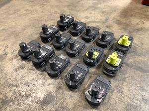Mix Lot of Ryobi Batteries - Various models and Conditions - Review all pictures