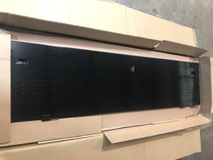 Husky Ready-to-Assemble 24-Gauge Steel Garage Gear Cabinet in Black (36 in. W x 72 in. H x 24 in. D) - Good Condition - review all pictures
