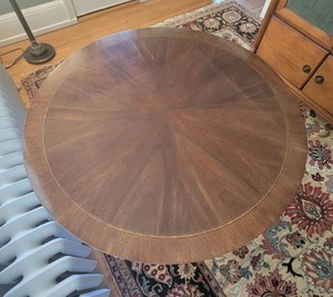 Stunning Round Inlaid Top Table