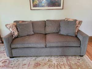 Chic Moss Green Two Cushion Sofa, a