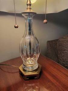 Brilliant Waterford Crystal Vase Table Lamp