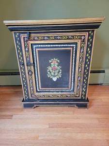 Amazing Black Painted Accent Table Cabinet by Foreside