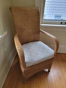 Fantastic High-Back Rattan Armchair