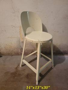 Vintage Kitchen Metal Stool