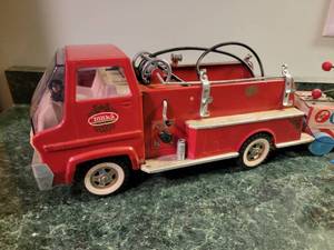 Vintage Tonka Fire Truck Toy Pair