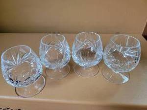 Vintage  Italian Crystal Snifter Set