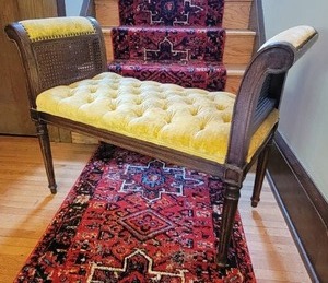 Amazing Vintage Tufted Parlor Bench