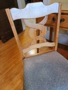 Vintage Maple Student Desk Set and Chair