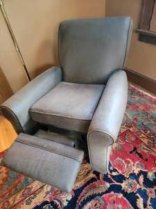 Leather Barcalounger Reclining Arm Chair