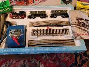 Vintage German Marklin HO Train Set
