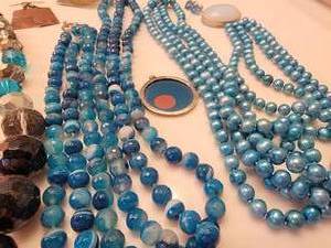 Polished Stone Necklace and Earrings Collection