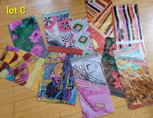 Collection of Colorful Scarves  New  Lot c