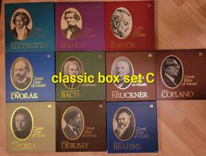 Classical Composers Vinyl Box Set Collection   Brahms, Copland, Chopin