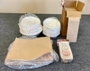 lot 64 image: Lot of Paper Bakery Bags, Coffee Bean Bags and Coffee Filters
