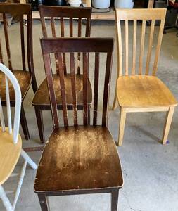 lot 66 image: Lot of Various Wooden Chairs