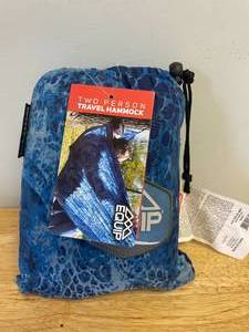 lot 12 image: Equip Two Person Travel Hammock-Blue.