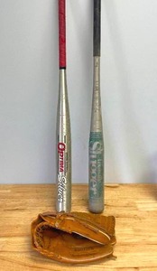 lot 16 image: Lot of Softball Bats and Glove