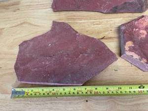 lot 9 image: 3 Slabs of Pipestone