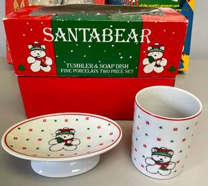 lot 79 image: Playing Card Games Set, Santa Bear Gift Set and More
