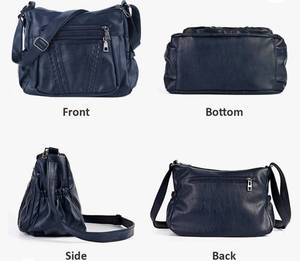 lot 62 image: ELDA Women Crossbody Bag Soft Faux Leather Purse 
