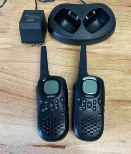 lot 99 image: Uniden Long Range Two-Way Radio Walkie Talkie Handsets w Chargers
