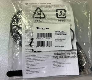 lot 77 image: Targus DEFCON 3-in-1 Universal Serialized Combo Cable Lock