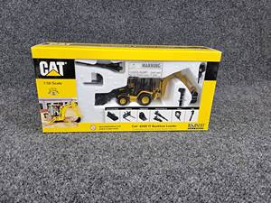 lot 105 image: NORSCOTT Caterpillar 420D Backhoe 150 Scale Diecast Model