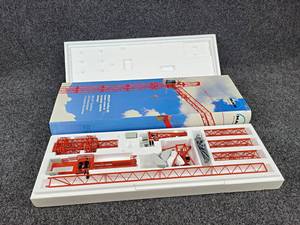 lot 108 image: Conrad MAN Wolff Trolley Jib Tower Crane Wolffkran 187 Scale Diecast Model - Stands about 24 when Complete