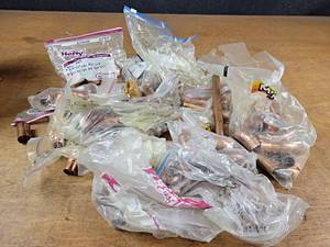 Lot of Assorted Copper Pipe Fittings