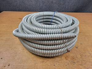 Roll of 34 ID Steel Flexible Conduit - Spool Dimensions are About 17 Diameter x 7 Tall