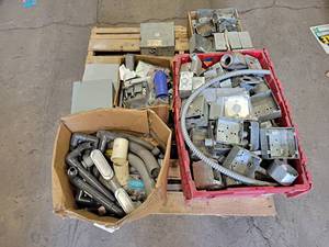 Large Lot of Steel Electrical Boxes - Many Double Gang, Conduit, Enclosures and More - NO SHIPPING
