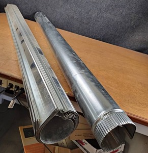 Lot of (11) 4 Steel Duct Pipe - Each piece is 60 Long - NO SHIPPING