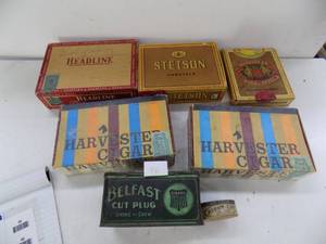 lot 46 image: 7 Vintage Cigar Boxs