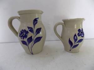 lot 61 image: Pitchers 2 Count Blue Flower