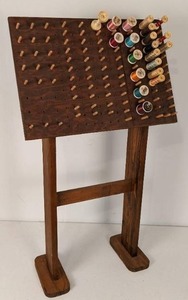 lot 72 image: Standing Thread Rack with assorted Spool Thread