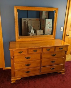 lot 18 image: Young Republic Solid Hard Rock Maple Dresser