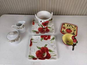 lot 151 image: Assortment of Decorative Bowls, Plates, Bucket and More by Ganz, Gift Co and Maxcera
