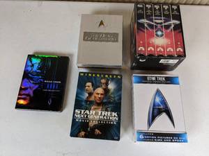 lot 81 image: Collection of Star Trek DVDs and VHS Tapes
