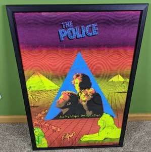 lot 185 image: The Police Zenyatta Mondatta Framed Concert Poster 1981