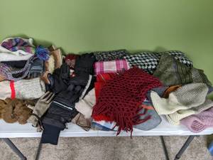 lot 208 image: Large Assortment of Winterwear Hats, Gloves, Scarves and Shawls