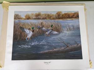 lot 232 image: Vintage Taking Off Print by Kathy Flynn 9631000
