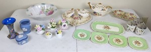 lot 163 image: Assortment of Vintage Bone China from Makers Wedgwood, Royal Winton, Sandford, Radnor, and More