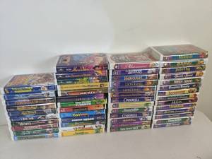 lot 65 image: Collection of 50 Vintage Disney VHS Tapes