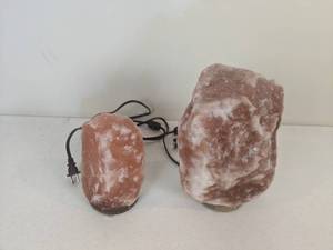 lot 70 image: Set of (2) Himalayan Salt Lamps