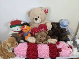 lot 95 image: Collection of (11) Stuffed Animals