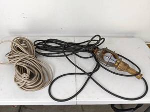 lot 45 image: 100 ft. Extension Cord plus Hanging Work Light