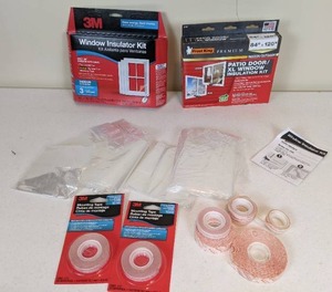 lot 142 image: Collection of Window Insulation Supplies by 3M and Others