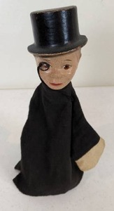 lot 116 image: Vintage Charlie McCarthy with Monocle Hand Puppet